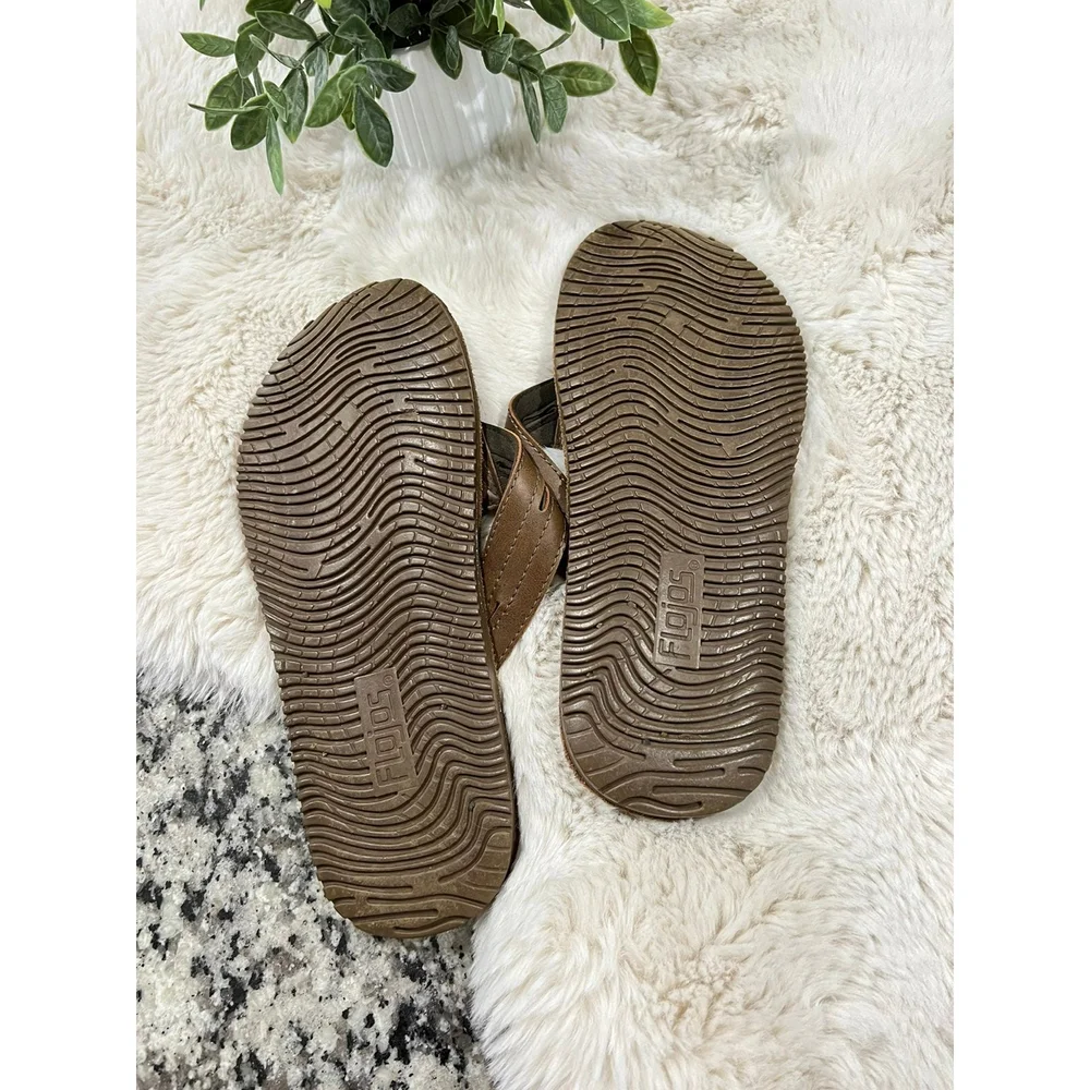 Flojos Alonzo Cognac (Brown) Men's Flip Flop